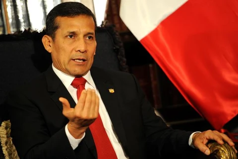 Tổng thống Peru Ollanta Humala. (Nguồn: AFP)