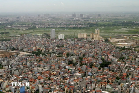 Khu dân cư và khu đô thị mới ở Mỹ Đình, Hà Nội. (Ảnh: Hoàng Lâm/TTXVN)