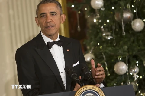 Tổng thống Mỹ Barack Obama phát biểu tại thủ đô Washington ngày 6/12. (Nguồn: AFP/TTXVN)