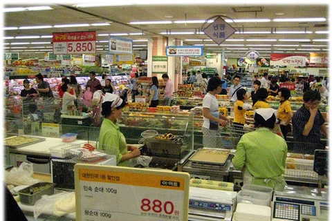 Một siêu thị ở Seoul. (Nguồn: jimdo.com)