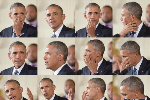 Ông Obama rớt nước mắt trong buổi họp báo về an ninh súng đạn