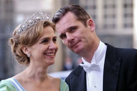 Vợ chồng công chúa Tây Ban Nha. (Nguồn: AFP)