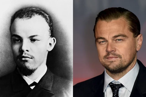Vladimir Ulyanov (Lenin) và Leonardo DiCaprio. (Nguồn: Sputnik/Reuters)