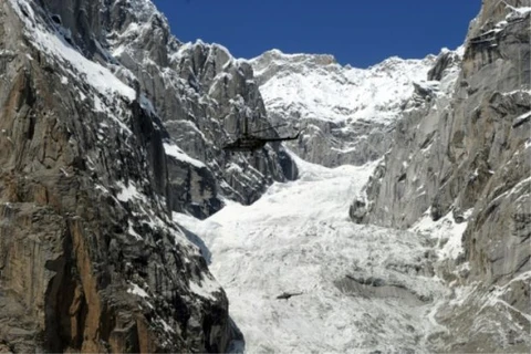 Sông băng Siachen nằm ở khu vực Kashmir đang tranh chấp giữa Ấn Độ và Pakistan. (Nguồn: AFP)