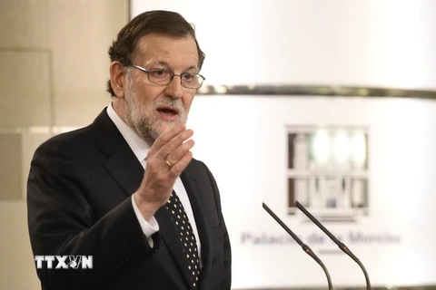 Quyền Thủ tướng Tây Ban Nha Mariano Rajoy. (Nguồn: AFP/TTXVN)