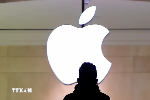 Một cửa hàng của Apple tại thành phố New York ngày 25/2. (Nguồn: AFP/TTXVN)