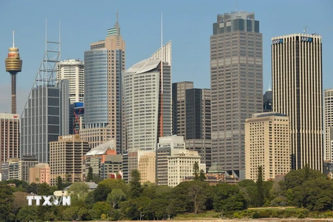 Một quận thương mại trung tâm ở Sydney. (Nguồn: AFP/TTXVN)