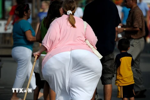 Một người bị mắc bệnh béo phì tại Maryland. (Nguồn: AFP/TTXVN)