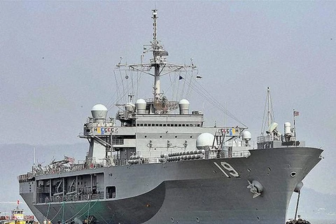 Tàu USS Blue Ridge. (Nguồn: thehindu.com)