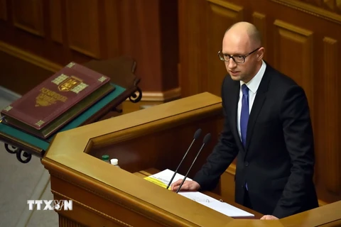 Thủ tướng Ukraine Arseniy Yatsenyuk. (Nguồn: AFP/TTXVN)