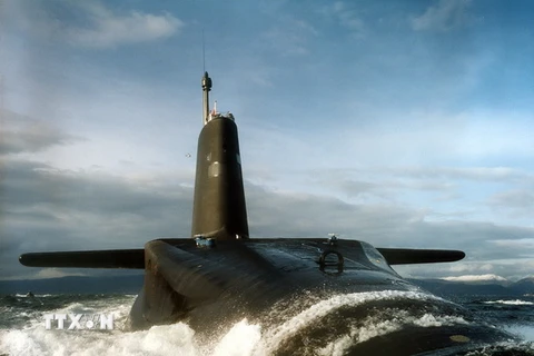 Tàu ngầm HMS Vanguard của Anh. (Nguồn: AFP/TTXVN)