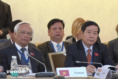 Phó Chủ tịch Quốc hội Uông Chu Lưu tại hội nghị. (Ảnh: Duy Trinh/Vietnam+)