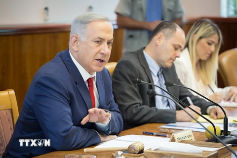 Thủ tướng Israel Benjamin Netanyahu (trái). (Nguồn: THX/TTXVN)