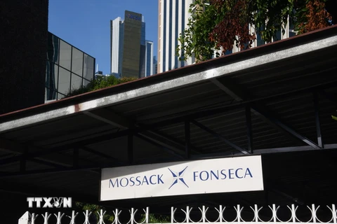 Trụ sở Công ty luật Mossack Fonseca ở Panama City, Panama ngày 9/5. (Nguồn: AFP/TTXVN)