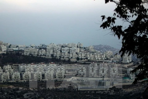 Toàn cảnh khu định cư Do Thái gần Har Homa, phía Đông bắc Jerusalem, được xây dựng từ những năm 90. (Nguồn: THX/TTXVN)