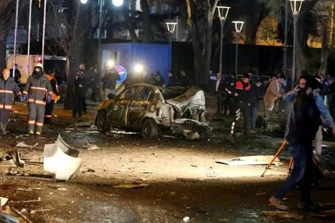Hiện trường một vụ đánh bom tại Ankara. (Nguồn: Getty)