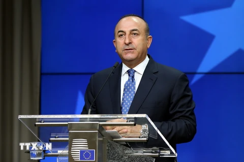 Ngoại trưởng Thổ Nhĩ Kỳ Mevlut Cavusoglu. (Nguồn: Anadolu Agency/TTXVN)