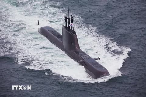 Tàu ngầm 1.800 tấn của Hàn Quốc. (Nguồn: Yonhap/TTXVN)
