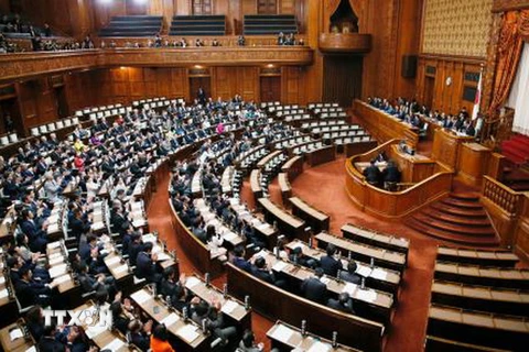 Toàn cảnh phiên họp Quốc hội tại thủ đô Tokyo. (Nguồn: Kyodo/TTXVN)