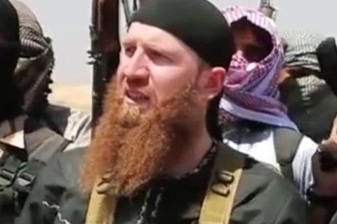 Omar al-Shishani, một thủ lĩnh cấp cao của IS. (Nguồn: AP)
