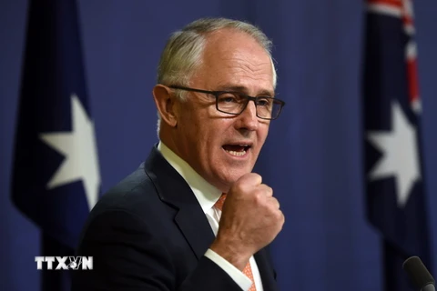 Thủ tướng Australia Malcolm Turnbull phát biểu tại Sydney ngày 10/7. (Nguồn: AFP/TTXVN)