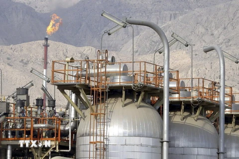Mỏ khí South Pars gần cảng Assalouyeh, miền Nam Iran. (Nguồn: EPA/TTXVN)