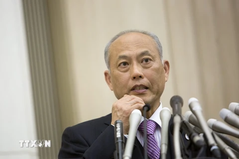 Ông Yoichi Masuzoe trong cuộc họp báo ở thủ đô Tokyo ngày 10/6. (Nguồn: AFP/TTXVN)