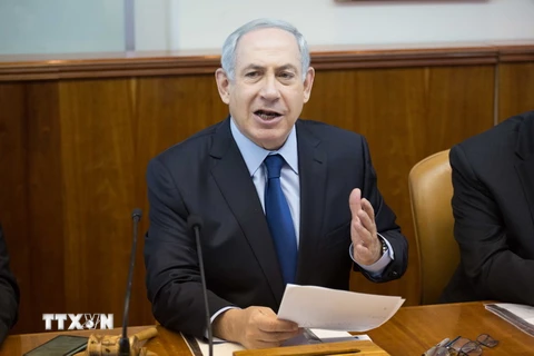 Thủ tướng Israel Benjamin Netanyahu. (Nguồn: THX/TTXVN)