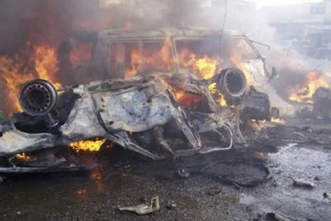 Hiện trường một vụ đánh bom xe. (Nguồn: iraqinews.com) 
