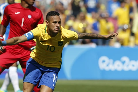 Neymar đã ghi bàn ngay ở giây thứ 15 của trận đấu. (Nguồn: olympics.cbc.ca)
