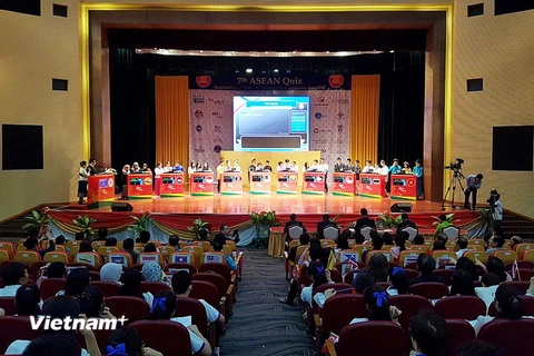 Lào giành giải nhất cuộc thi ASEAN Quiz lần thứ 7. (Ảnh: Nguyễn Chiến/Vietnam+)