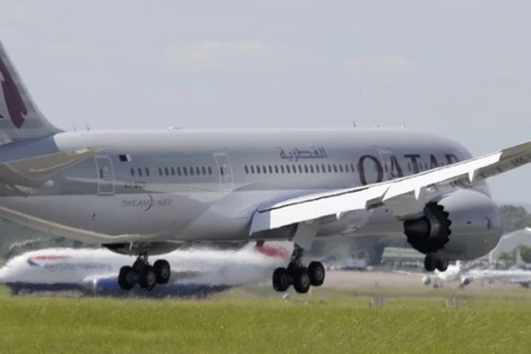 Một chiếc Boeing 787 Dreamliner của Qatar Airways. (Nguồn: Reuters)
