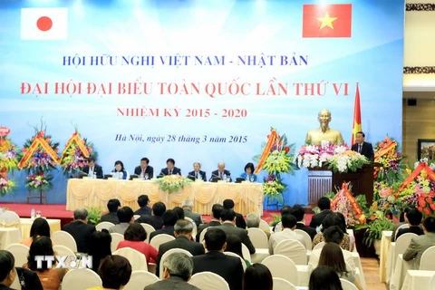 Đại hội đại biểu toàn quốc lần thứ 6 Hội Hữu nghị Việt Nam-Nhật Bản. (Ảnh: An Đăng/TTXVN)
