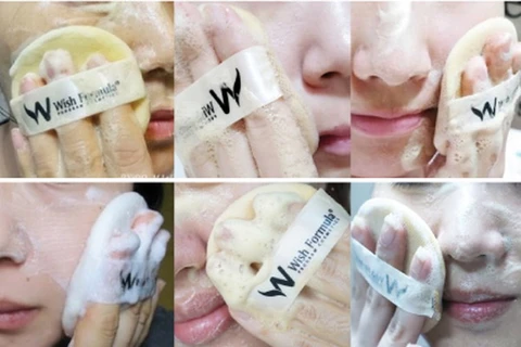 Một miếng mút rửa mặt của Wish Formula có giá 7.900 won (khoảng 160.000 đồng). (Nguồn: wishformula.com)