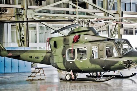 Máy bay Bell 412 EP. (Nguồn: timesindonesia.co.id)