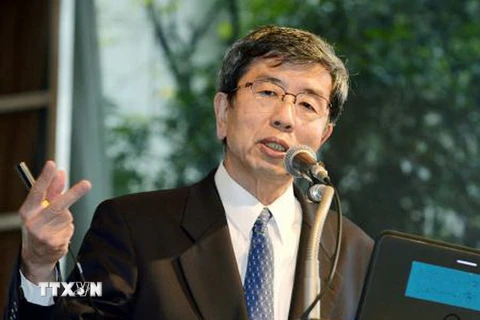 Chủ tịch ADB Takehiko Nakao tại hội nghị ở Tokyo ngày 11/11. (Nguồn: Kyodo/TTXVN)