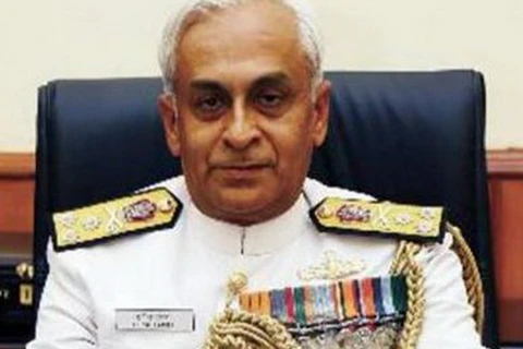 Tư lệnh hải quân Ấn Độ, Đô đốc Sunil Lanba. (Nguồn: indiatimes.com)