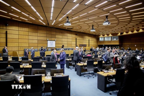Toàn cảnh một phiên họp của IAEA ở Vienna, Áo ngày 17/11. (Nguồn: EPA/TTXVN)