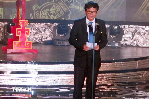 Ông Trần Bình Minh, Ủy viên Trung ương Đảng, Tổng Giám đốc Đài Truyền hình Việt Nam, phát biểu tại lễ khai mạc.(Nguồn: TTXVN)