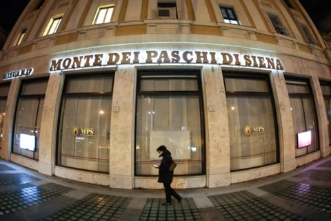 Ngân hàng Banca Monte dei Paschi di Siena S.p.A tại Rome. (Nguồn: Bloomberg)