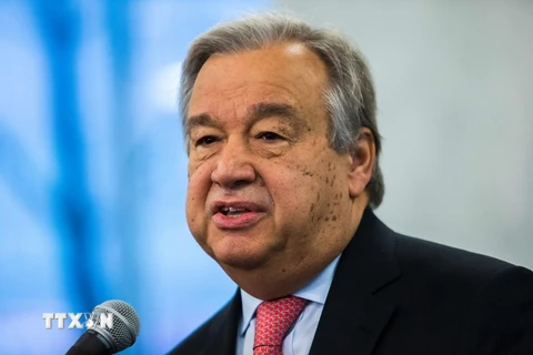 Ông Guterres là Tổng thư ký thứ 9 của Liên hợp quốc, với nhiệm kỳ từ ngày 1/1/2017 đến ngày 31/12/2021. (Nguồn: AFP/TTXVN)