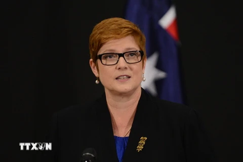 Bộ trưởng Quốc phòng Australia Marise Payne. (Nguồn: AFP/TTXVN)