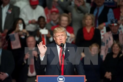 Tổng thống đắc cử Mỹ Donald Trump tại một sự kiện ở Hershey, bang Pennsylvania ngày 15/12. (Nguồn: EPA/TTXVN)