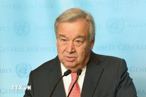 Tổng Thư ký Liên hợp quốc Antonio Guterres. (Nguồn: Kyodo/TTXVN)