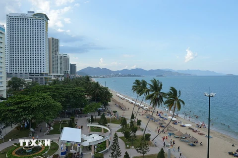 Bãi biển Nha Trang. (Ảnh: Thanh Hà/TTXVN)