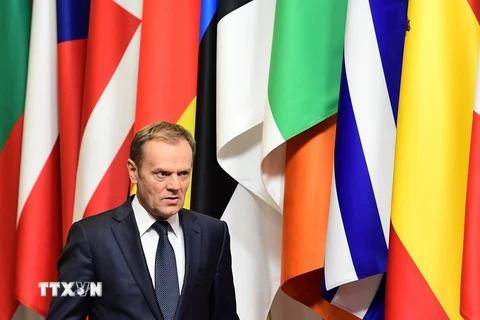 Chủ tịch Hội đồng châu Âu, ông Donald Tusk. (Nguồn: AFP/TTXVN)