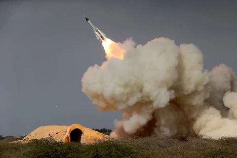 Tên lửa S-200 của Iran. (Nguồn: AP)