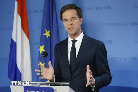 Thủ tướng Hà Lan Mark Rutte. (Nguồn: EPA/TTXVN)