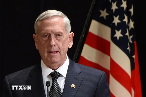 Bộ trưởng Quốc phòng Mỹ James Mattis. (Nguồn: AFP/TTXVN)