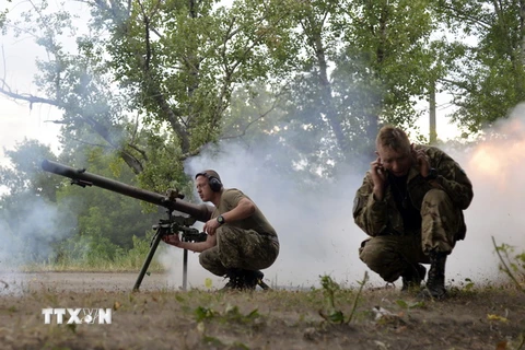 Binh sỹ quân đội Ukraine. (Nguồn: AFP/TTXVN)